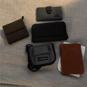 Wallet Bundle – Black, Brown, Patterned & Travel Styles | Mixed Brands